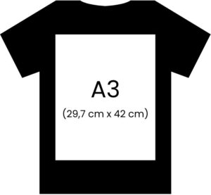 Ukuran Sablon Kaos - Ukuran A3