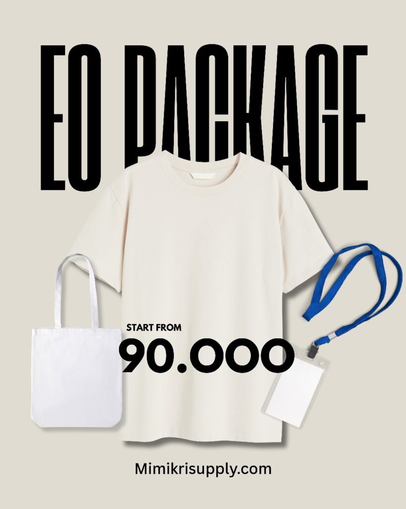 Konveksi Kaos - Event Organiser Package - kaos, tote bag, dan lanyard